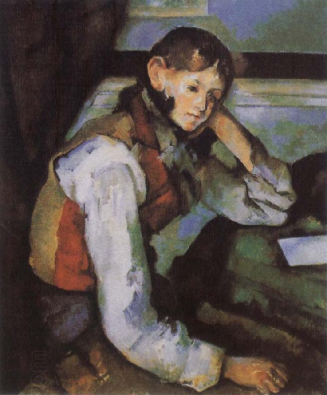 Paul Cezanne Boy in a Red Waistcoat China oil painting art